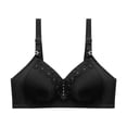 thumbnail image 2 of VALSEEL Side-Support Wireless Bra with Seamless Cups - Women's Side Retraction No Steel Underwear Strap Type Thin Mould Cup Breathable Bra, 2 of 7