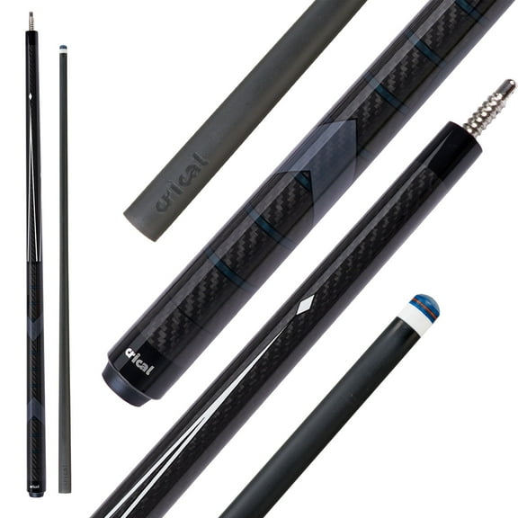 CRICAL Carbon Fiber Pool Cue Stick 58" Billiard Cue Sticks Professional Low Deflection Pool Sticks with 3/8 * 8 Pin Joint  12.5mm Tip