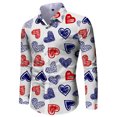 thumbnail image 3 of Camisas florales con personalidad 3D a la moda para hombres, camisas de manga larga con solapa estampadas, ropa informal Y2k vintage ajustada para mujer, 3 of 5