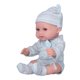 thumbnail image 3 of Muñeca bebé simulada de 11 pulgadas, linda muñeca infantil realista con ropa, juguete, regalo de cumpleaños, azul, 3 of 9