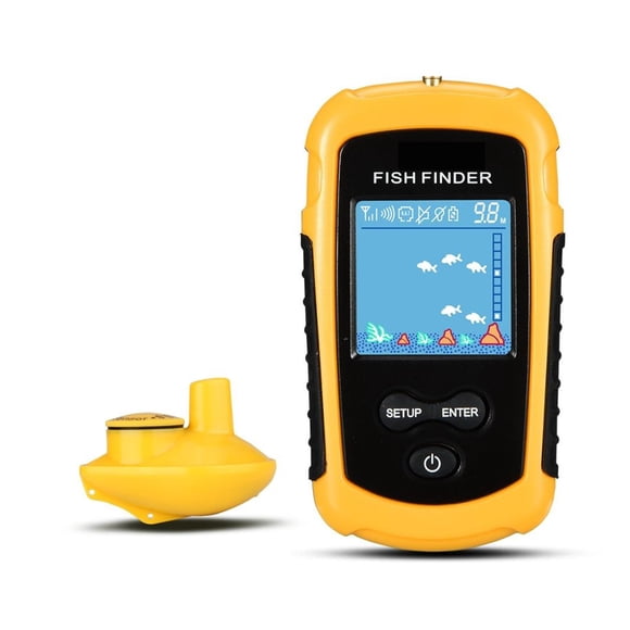 Portable Echo Sounder Sonar Depth Ocean River Wireless Fish Finder ,Easy to Use