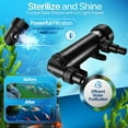 thumbnail image 2 of 9 Watt UV Sterilizer Light Water Clarifier Lamp Ultraviolet Filter with Bulb Tube for Aquarium Pond Tank Gold Fish Reef Koi, 2 of 10