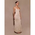 thumbnail image 4 of Women'S Knit Maxi Dress Floral Dresses Bodycon Knitted Beach Backless Swim Cover Up Dresses Shining L, 4 of 8