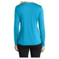 thumbnail image 3 of Yellow Rooster Women's Long Sleeve PosiCharge Competitor V-Neck Tee Atomic Blue S, 3 of 7