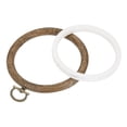 thumbnail image 4 of Unique Bargains 3.5' Rubber Round Embroidery Hoop Frame Cross-Stitch Ring, 2 Pack, 4 of 5