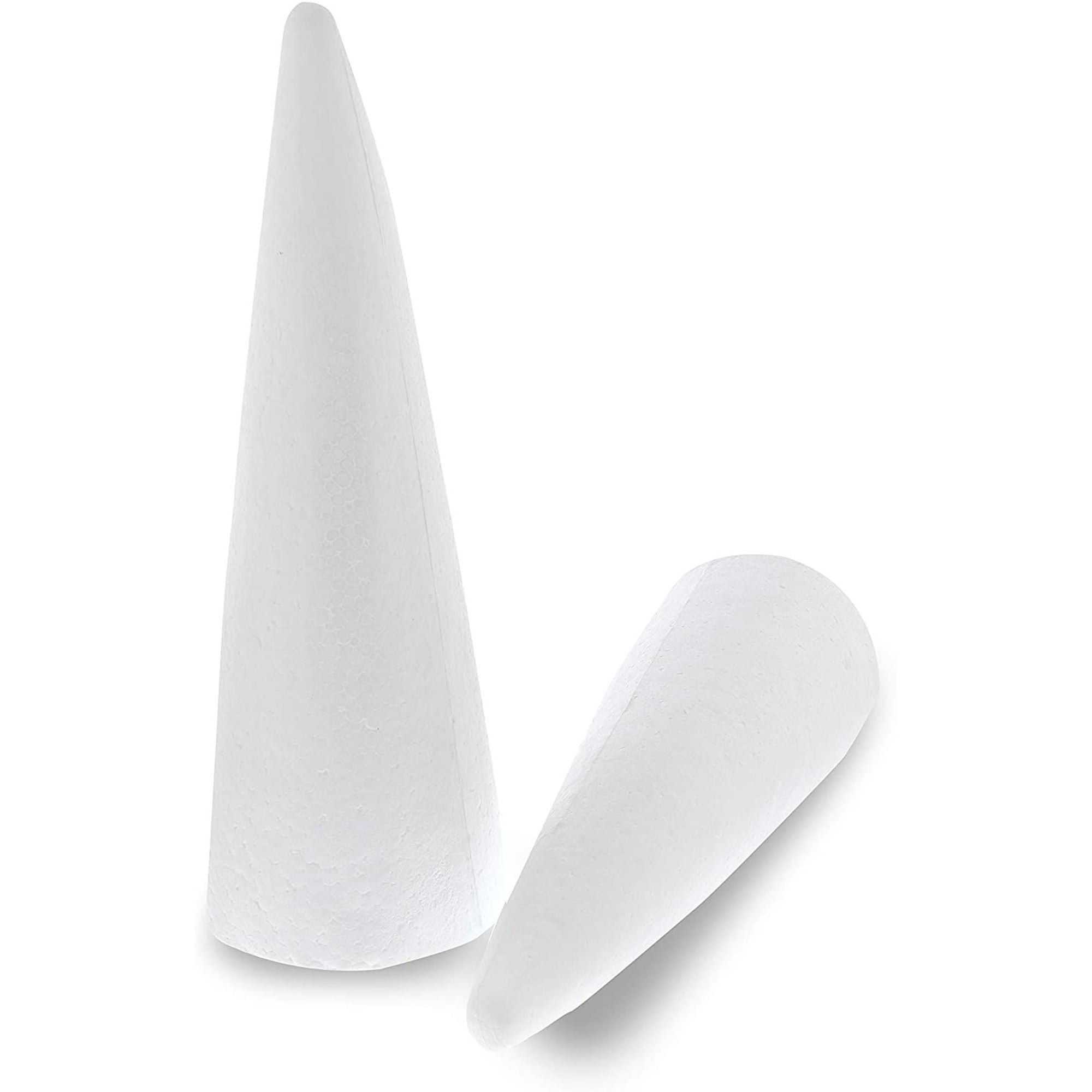 White Foam Cones for Crafts, 4 Assorted Sizes (8 Pack), PACK - Kroger