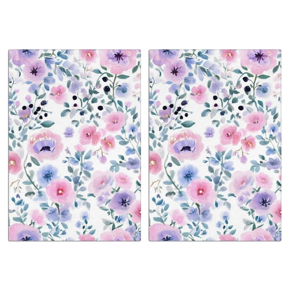 2 Pcs Funny Kitchen Towels,Pioneer Flower Microfiber Dish Towels,Kitchen Tea Towels,Kitchen Towel Set (18" X 26")