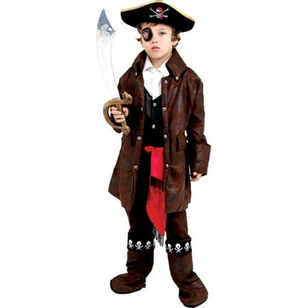Morris Costumes UP708MD Carribean Boy Pirate Child