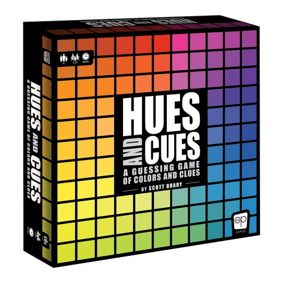 Hues and Cues Color Guessing Board Game, Family Party Game for 3–10 Players, 480 Color Squares, Ages 8+, Creative Group Fun, Fast-Paced Clue Game