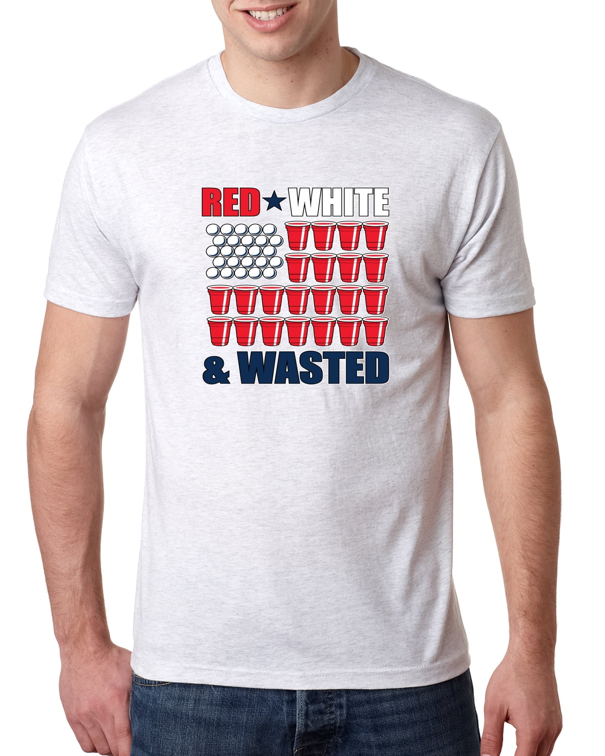 red white and wasted shirt