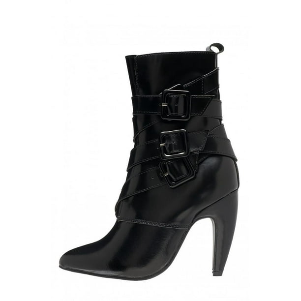 jeffrey campbell black boots with buckles