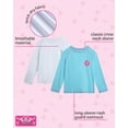 thumbnail image 2 of Real Love Girls' Rash Guard - 2-Pack Quick Dry Long Sleeve Swim Shirts for Girls (Sizes: 2T-16), 2 of 7
