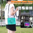 thumbnail image 5 of SaniMore Case for iPad Mini 6 8.3", with Shoulder Strap Pencil Slot Hybird PC TPU Back Cover 360° Ratating Handle Bracket Shockproof Anti-fall Rugged Kids Shell, Blue, 5 of 18