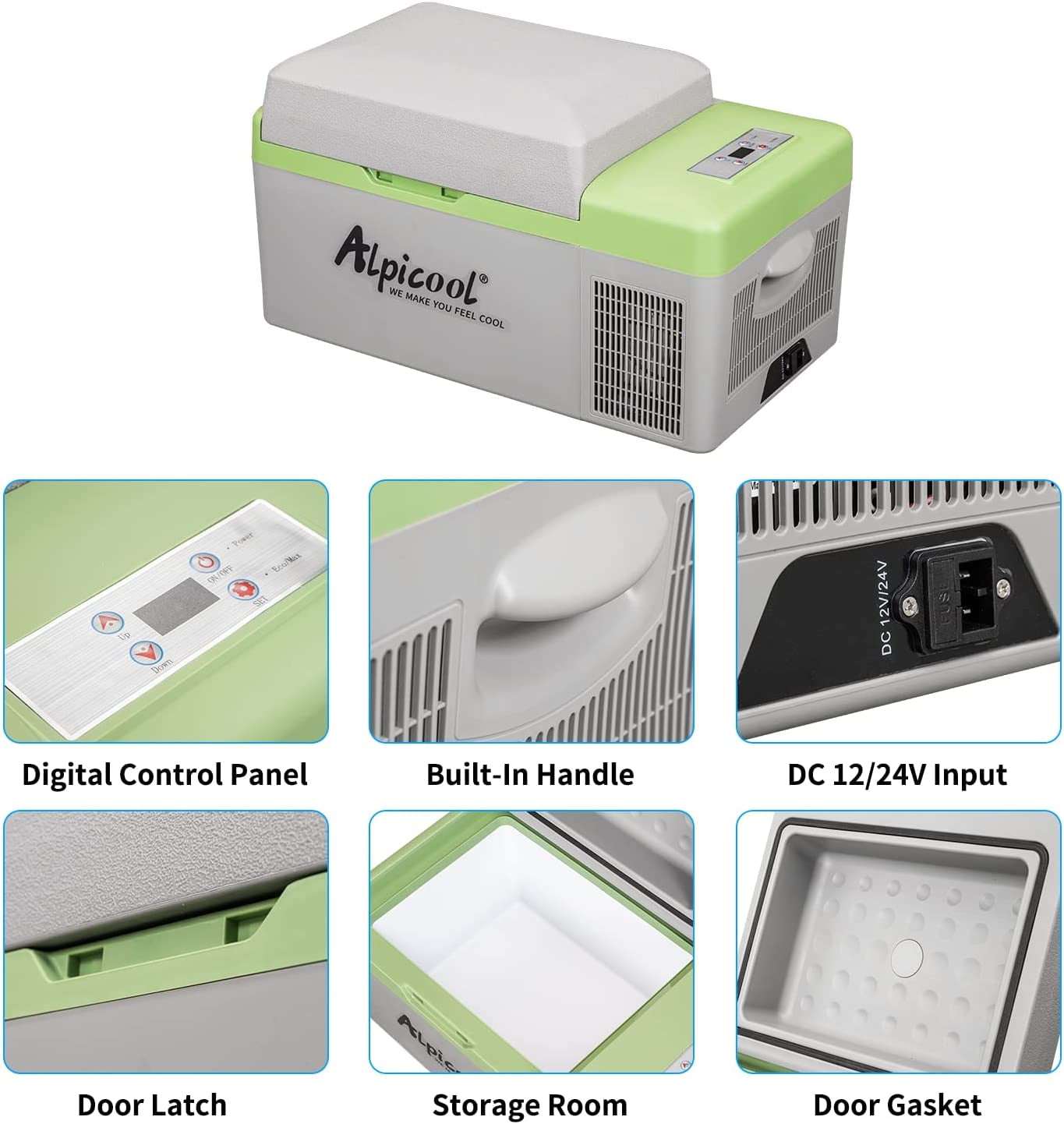 Alpicool C9PT Mini Portable Freezer,12 Volt Car Refrigerator 10