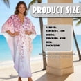 thumbnail image 7 of Xoenoiee Pink Cherry Blossom Print Womens Kaftan Dresses Plus Size Caftans Oversized Swimwear Coverups 2026 Summer Bathing Suit Lightweight Maxi Beach Dress, 7 of 7