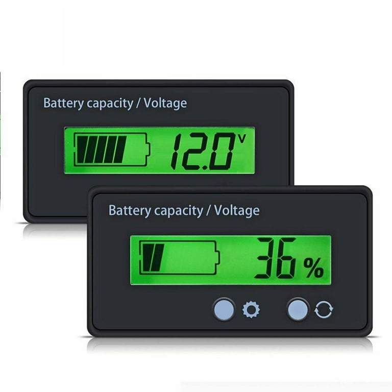 12V-48V LCD Battery Capacity Indicator Digital Voltmeter