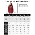 thumbnail image 5 of Ampake Women's Warm Jacket Winter Coat Hooded Windproof Insulated Outerwear Wine Red L, 5 of 13