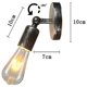 thumbnail image 2 of Lámpara de pared retro industrial Edison con ángulo ajustable, apliques de pared antiguos con acabado de metal de alta calidad para restaurante y pasillo, 2 of 5