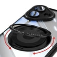 thumbnail image 3 of Allytechgroup iPhone 16 Plus Case with Tempered Glass Lens Protector,Ring Holder Kickstand Shockproof Drop Protection Scratch Resistant Anti-Yellow Clear Back Case Cover for Apple iPhone 16 Plus,Black, 3 of 6