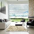 thumbnail image 6 of Ahgly Company Indoor Rectangle Abstract Metallic Gold Abstract Area Rugs, 2' x 3', 6 of 6