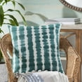 thumbnail image 3 of Suji SJI-003 18"H x 18"W Square Pillow Kit in Teal and White, 3 of 4