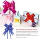 thumbnail image 4 of Wosthever 10 piezas de decoración de tirador de lazo, artesanías de embalaje festivo, flores ligeras impresas a mano, regalos para eventos, accesorios de Kits de decoración para fiestas Rosa/Azul Wosthever HA063762-11, 4 of 6