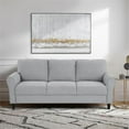thumbnail image 3 of Lexicon Ellery Textured Fabric 2-Piece Upholstered Sofa Set in Dark Gray, 3 of 12