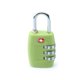 thumbnail image 1 of Candado de seguridad para equipaje TSA-335 aprobado por la TSA con combinación de 3 dígitos y contraseña (verde), 1 of 5