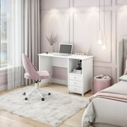 Techni Mobili Contemporary 3-Drawer Computer Desk, White