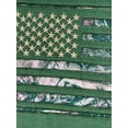 thumbnail image 3 of Buffalo Outdoors® Workwear American Flag Hooded Sweatshirt-Army Green/Camo, 3 of 3