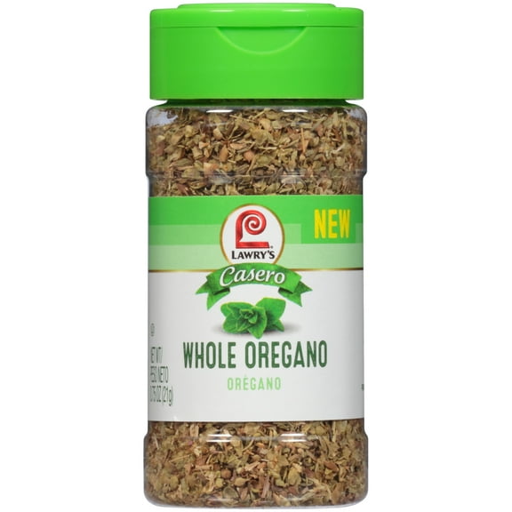Lawry's Casero No Artificial Flavors Kosher Whole Oregano, 0.75 oz Bottle