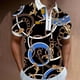 thumbnail image 2 of Blusa de manga corta con estampado de cremallera para hombre Pompotops oipoqjl24425, 2 of 3