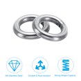 thumbnail image 4 of Unique Bargains 24mm Metal O Rings, 8 Pack 304 Stainless Steel Round Rings for Hardware Bags, 4 of 7