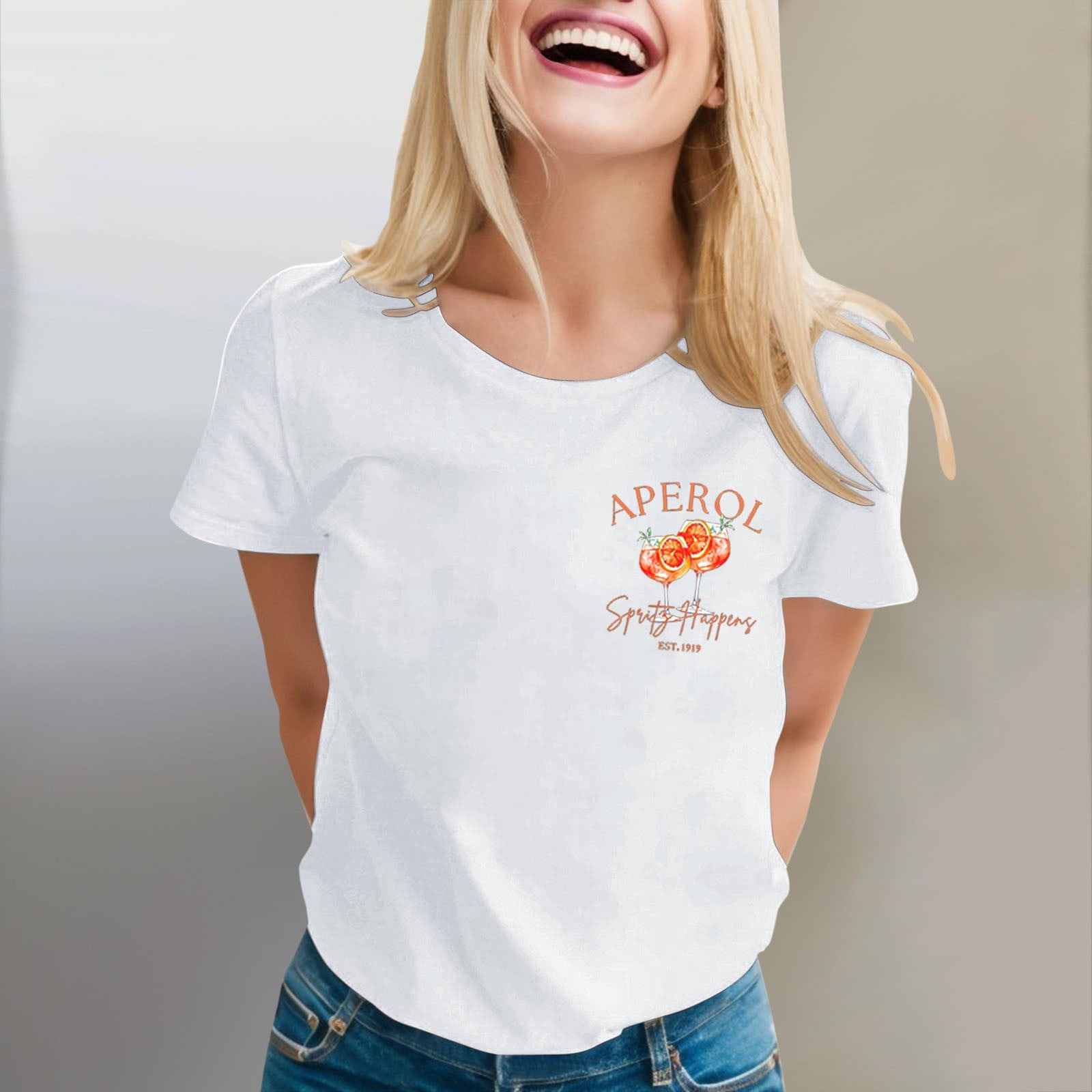 T Shirts For Women Graphic Tee Clothes Summer Short Sleeve Top - Main Image