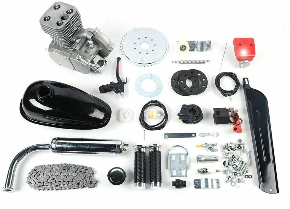 Steel  Plastic 50CC Bicycle Engine Kit 2-Stroke Gas Motorized Motor Bike Kit New 