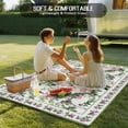 thumbnail image 4 of Pink Spring Floral Outdoor Rug for Patio/Deck/Porch, Non-Slip Large Area Rug 6 x 9 Ft, Elegant Pastoral Flowers Birds Watercolor Indoor Outdoor Rugs Washable Area Rugs, Camping Rug Carpet Runner, 4 of 8