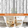 thumbnail image 7 of Lfeey Blackout Curtains Thermal Insulated Grommet Top Drapes For Living Room, Black Branch Print, 52W x 96L inch 2 Panels, 7 of 7