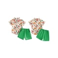 thumbnail image 2 of BemeyourBBs Cinco De Mayo Baby Boy Outfit Toddler Baby Boy Mexican Fiesta Outfit Infant Boy Summer Clothes Sombrero Donkey Print Short Sleeve Button Down Shirt Elastic Waist Pockets Shorts Set, 2 of 9