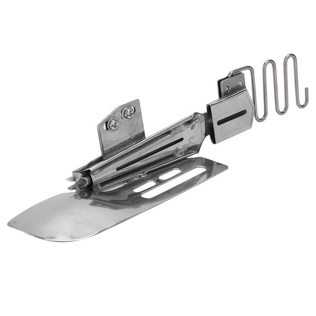 Accesorio para máquina de coser doméstica con cilindro elástico de doble pliegue (entrada de 1 pulg., salida de 1/4 pulg.)