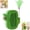Green, variant on 3-in-1 Cat Self Groomer Brush – Wall Corner Cat Scratch Pad with Catnip Ball & Feather Toy, Cactus-Style Wall Brush for Indoor Cats, Cats Massager & Face Scratchers for Fur Pets