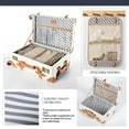thumbnail image 7 of COTRUNKAGE Minimalist 2 Piece Vintage Luggage Sets Travel Carry On Suitcase for Women with Spinner Wheels, Pearl White, 7 of 7
