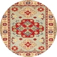 thumbnail image 1 of Ahgly Company Machine Washable Indoor Round Traditional Chestnut Red Area Rugs, 4' Round, 1 of 7