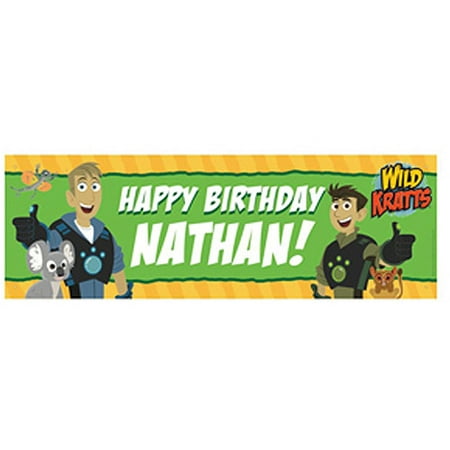 Personalized Wild Kratts Birthday Adventure Banner