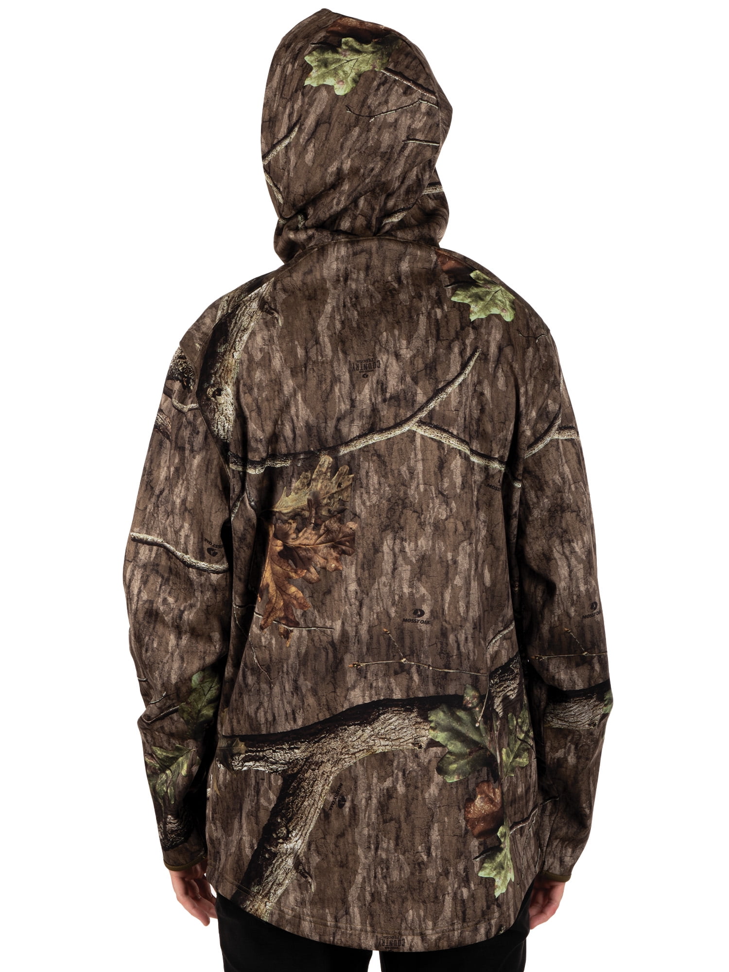 Mossy Oak Men's Camouflage Hunting Performance Hoodie, Mossy Oak Country Roots, S