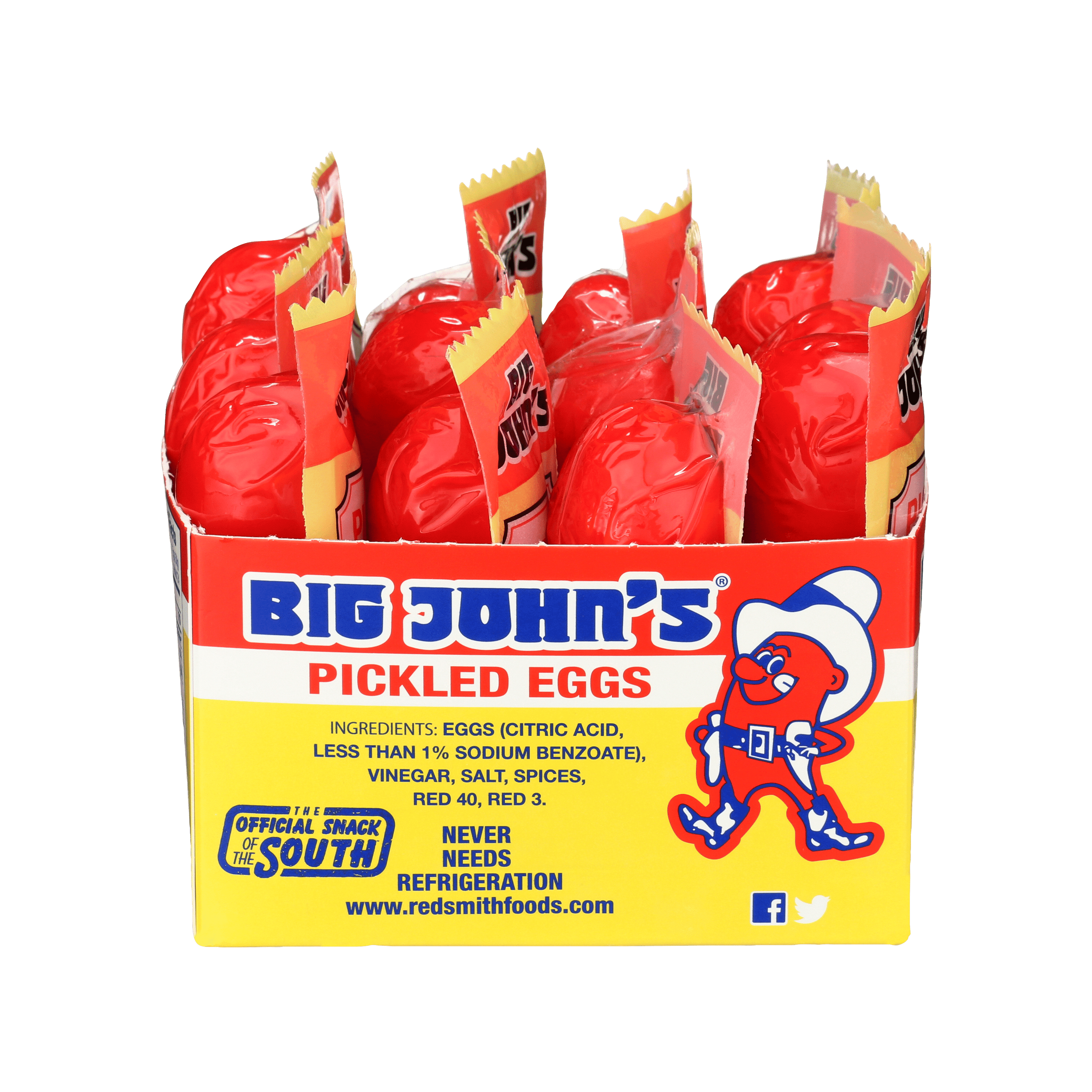 Big John's Pickled Eggs Individually Wrapped Shelf Stable