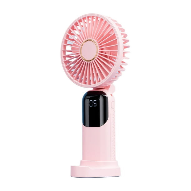 Ventilador eléctrico portátil Naiovety de ABS con niebla ajustable y poco ruido Rosa