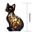 thumbnail image 2 of Yucurem Cat Desk Light, Cat Stained Lamp, 5.9" Resin Night Lights for Home Office Living Room (Cat 1), 2 of 10