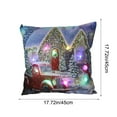 thumbnail image 4 of Xuniizn Christmas Pillow Covers 18x18 inch Xmas Decorations Soft Plush Faux Fur Wool Christmas Throw Pillow Cases Winter Holiday Decor for Sofa Living Room, 4 of 7