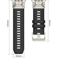 thumbnail image 7 of VeveXiao Luxury Durable Armor Designer Rugged Band for Apple Watch Ultra 2 Band 49mm 45mm 44mm 42mm, Silicone Sport Strap Waterproof Replacement Band for iWatch Series 9 8 7 6 5 4 3 2 1 SE, 7 of 7