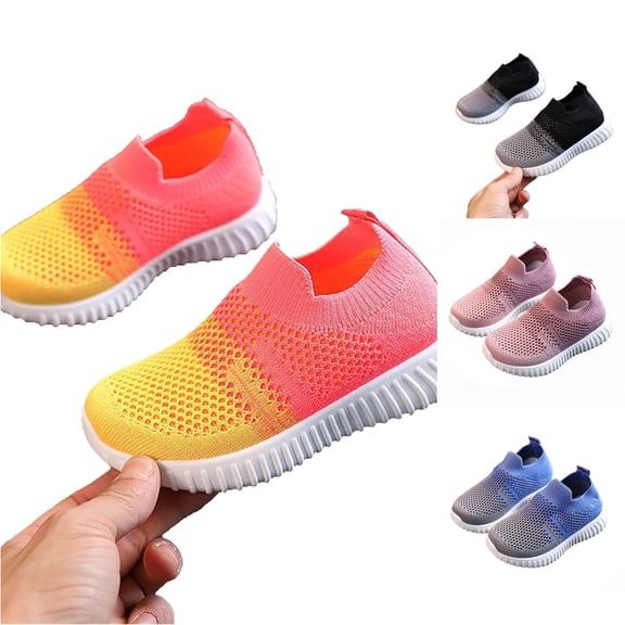 RMGVDSD Toddler Boys Girls Sneakers Lightweight Breathable Mesh Walking Shoes Soft Sole Baby Canvas Casual Shoes